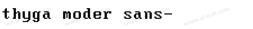 thyga moder sans字体转换